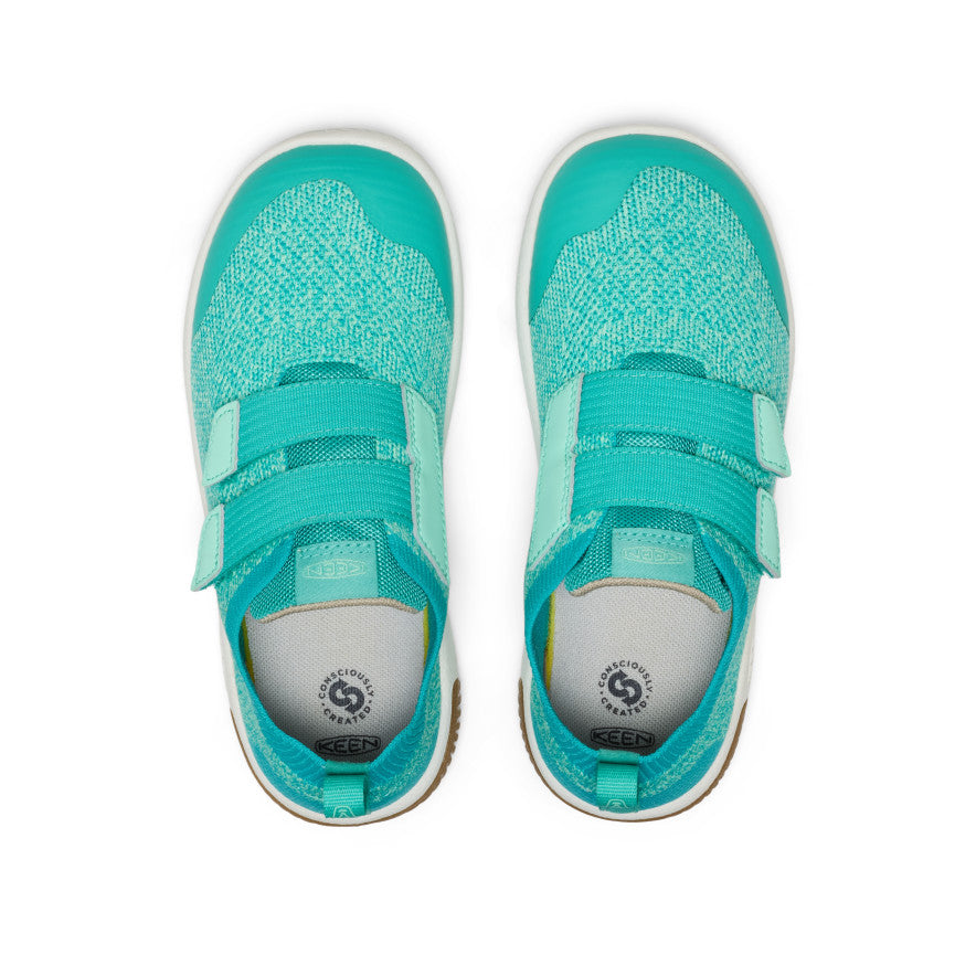 Keen Classic - Big Kids' KNX Knit Double Strap Bright Aqua/Cabbage